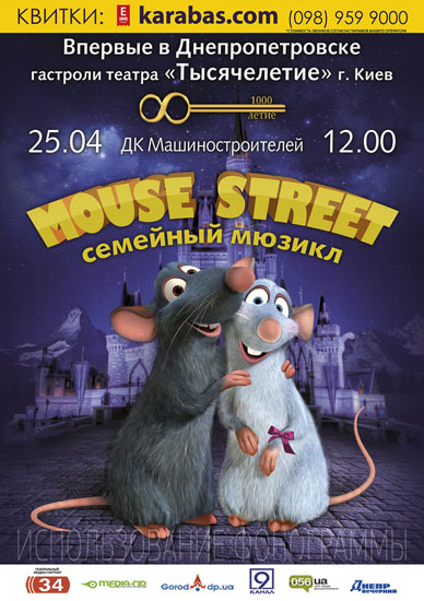     : "Mouse Street"  , Dnipropetrovsk 