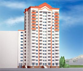 Административно-жилой комплекс на ж/м Тополь-2 по ул.Тополиная
