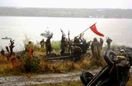 Диорама "Битва за Днепр в районе Войсковое-Вовниги" в Днепропетровске