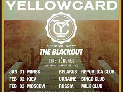 Группа Yellowcard в Киеве. Впервые в Украине (2 февраля 2013)