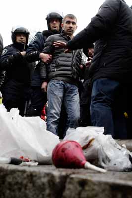 В Днепропетровске 16 февраля прошел митинг протеста с участием Виталия Кличко