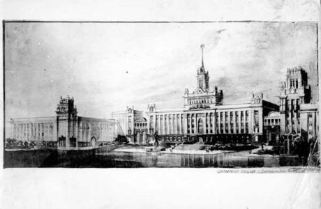 Почему Министерство черной металлургии в Днепропетровске без шпиля?