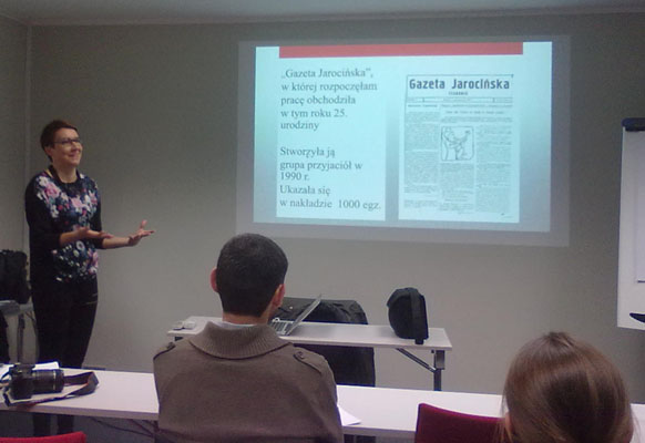 главный редактор газеты Gazeta Jarocinska рассказывает о проблемах и задачах акции по спасению Рыночной площади